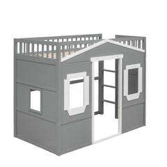 Elegant House Loft Bed With Ladder