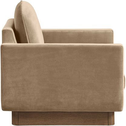 Diviento - Velvet Performance Fabric Upholstered Accent Chair