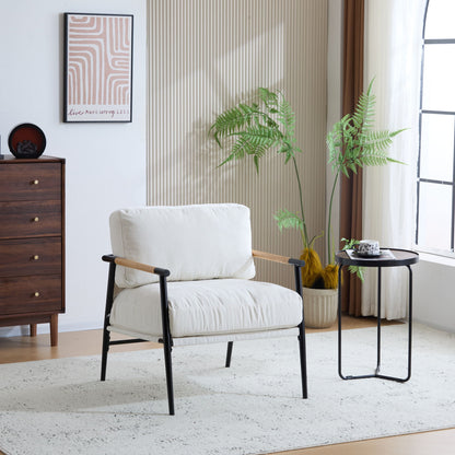 Modern Accent Chair With Cushions, Cozy Seating