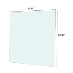 Square Tempered Glass Top