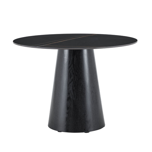 Round Dining Table - Black