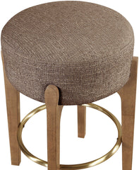Torino - Backless Counter Stool With Brushed Brown Base (Set of 2)