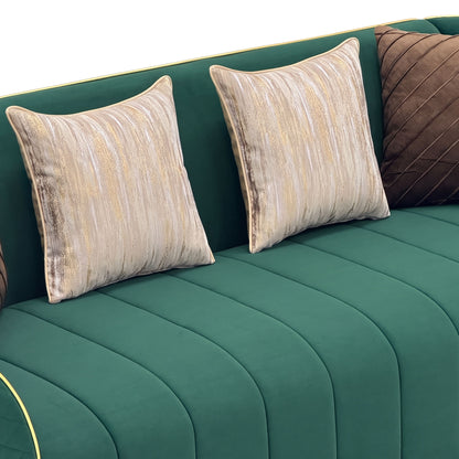 Sofa With Metallic Accents