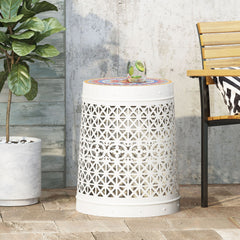 Cranbrook - Side Table With Tile Mosaic Top