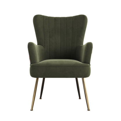 Accent Chair With Unique Print Fabric