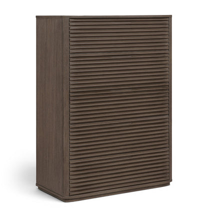 Morino - Oak Veneer And Solid Wood Chest - Brown
