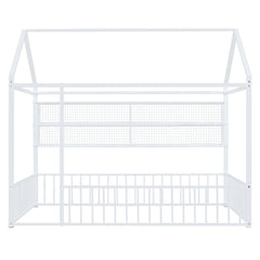 House Frame With Fence And Shelves