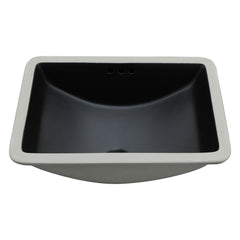 Modern Ceramic Undermount Bathroom Sink With Overflow, High Quality