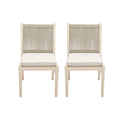 Cordoba - Dining Chair (Set of 2) Comfortable Armless Chairs - Beige