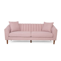 Contemporary 3 Seater Sofa With Plush Accents