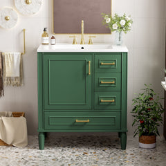 Traditional Bathroom Vanity Set With Soft Close Doors