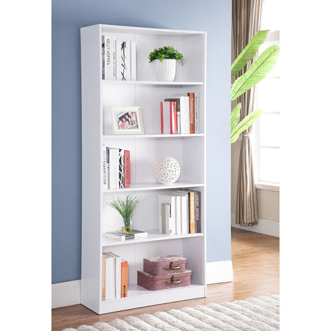 Modern Display Stand, Bookcase With 5 Open Shelves