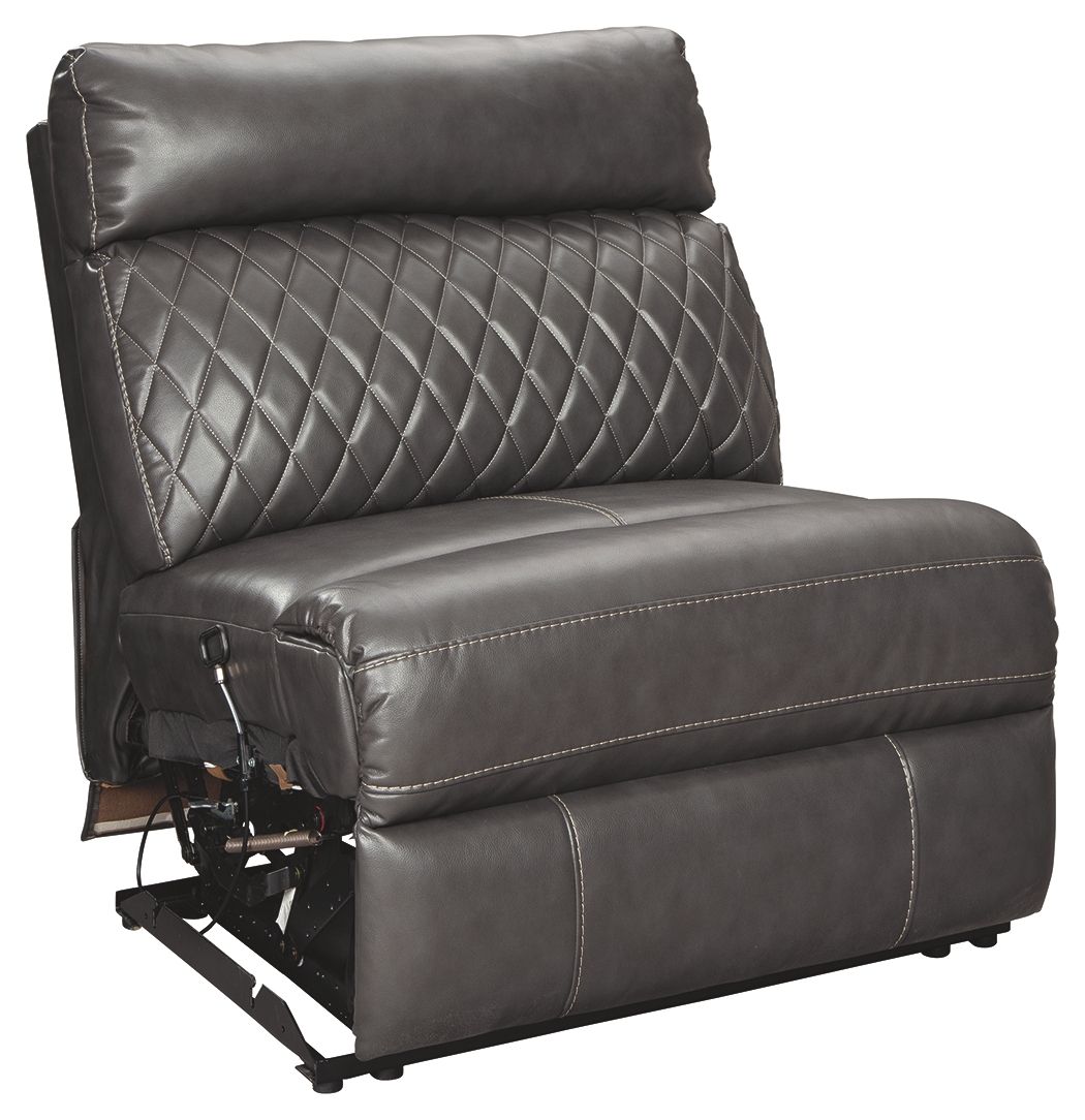 Samperstone - Armless Recliner - Gray