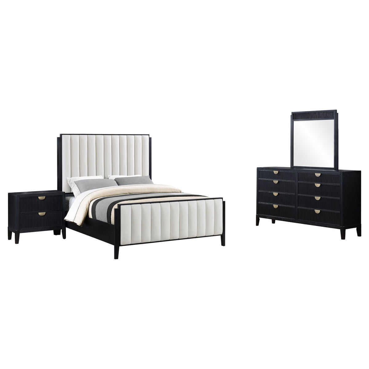 Ennis - Bedroom Set With Tufted Headboard