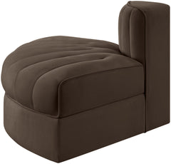 Rummi - Velvet Performance Fabric Upholstered Modular Chair
