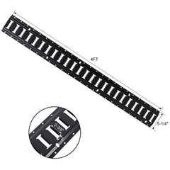 Heavy Duty E Track Tie-Down Rail Kit With O-Ring Anchors And Rope Tie Offs