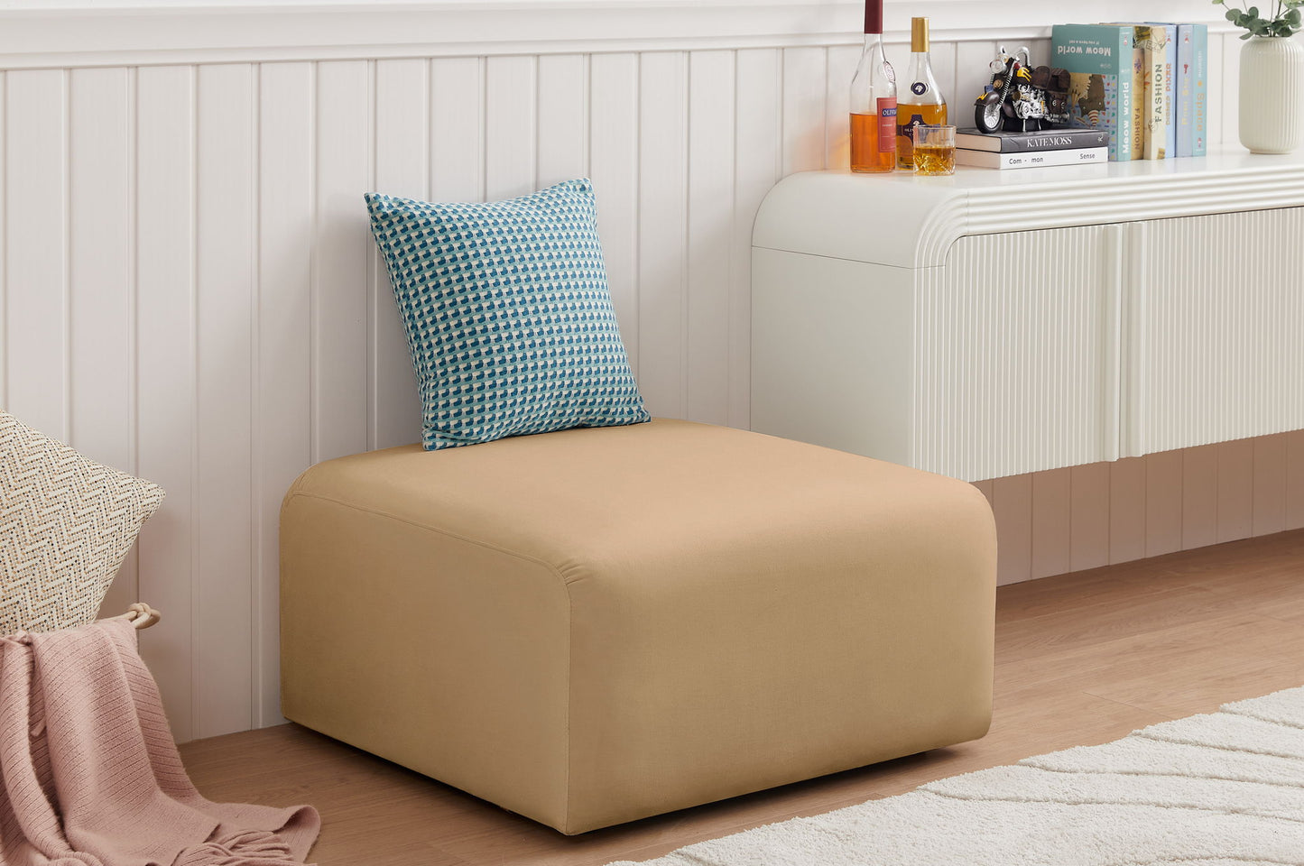 Arc - Velvet Ottoman