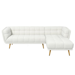 Addison - L Shape Sectional Sofa Tufted