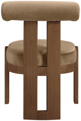 Arienzo - Performance Fabric Upholstered Dining Chair (Set of 2) - Walnut Base