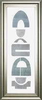 18x42 Neutral Totems VII By Rob Delamater - Pearl Silver