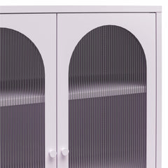Luna - 2 Door Accent Cabinet With Fluted Glass