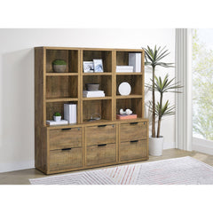 Geary - 3 Piece Wall Unit Bookcase Set With USB Storage