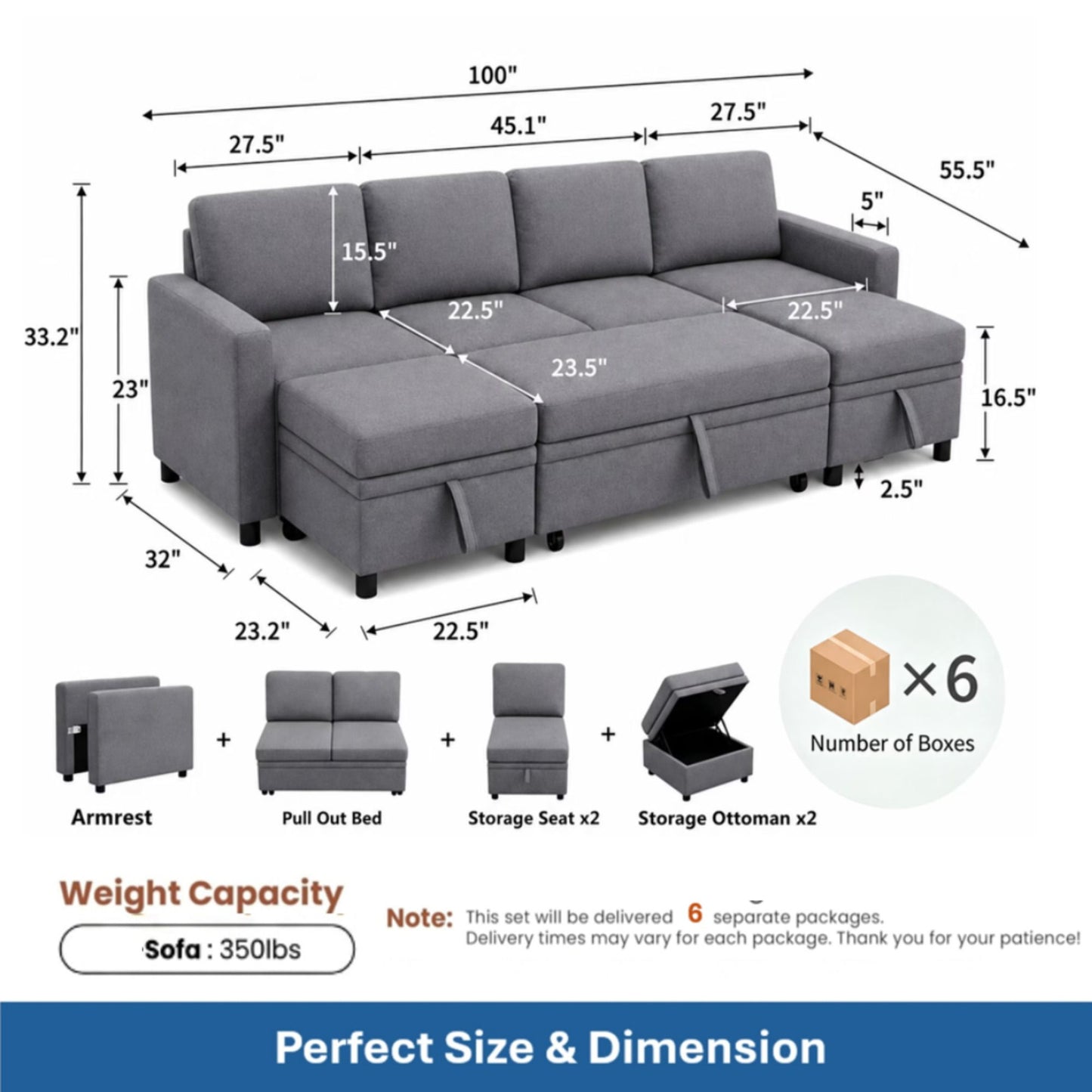 Square Ottoman For Living Room