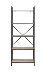 Itzel - Bookshelf - Antique Oak / Sandy Gray