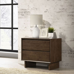 Hemlock - 2 Drawer Nightstand Bedside Table - Brown