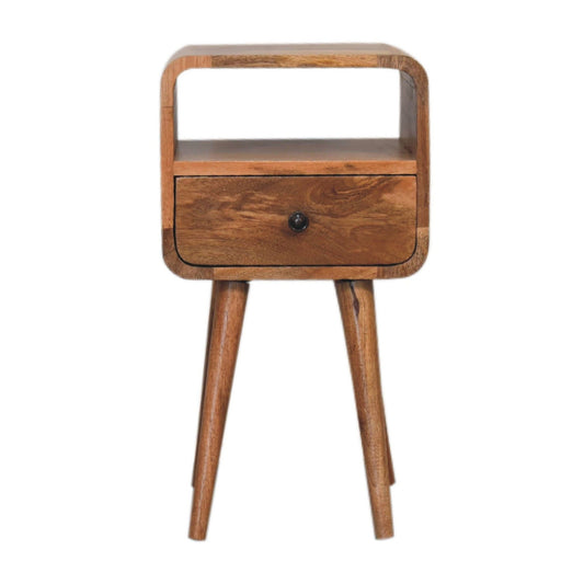 Mini Curve Open Bedside Nightstand