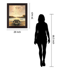 Golden Tranquility - 28" x 34" Framed Wall Art