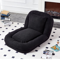 Contemporary Folding Sofa Chair With 5 Adjustable Positions For Gaming, Meditation, And Relaxation