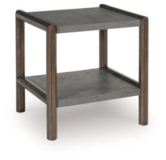 Kallenny - Brown / Gray - Rectangular End Table