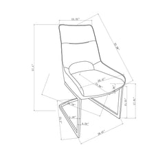 Sally - Dining Chair (Set of 2) - Gray