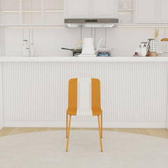 Modern Striped Blocking Single Chairs, Waterproof And Fade Resistant (Set of 4)