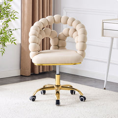 Puffy Bubble, Ball Chain Accent Chair With 5 Claw Casters