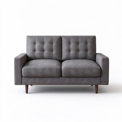 Loveseat Sofa, Tufted Back Upholstered 2 Seat Couch
