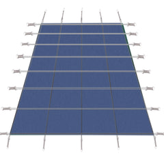 Inground Rectangle Winter Safety Pool Cover, Solid Safety