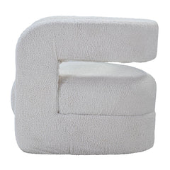 Yitua - Accent Chair - White Teddy Sherpa