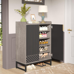 5 Tiers Shoe Storage Organizer With Doors