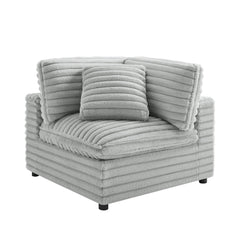 Jenny - Corner Accent Chair - Gray