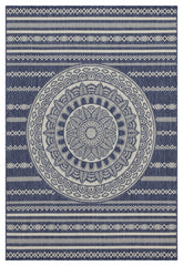 Sunshine - 5'3" X 7'3" Indoor, Outdoor Area Rug - Blue - Polypropylene