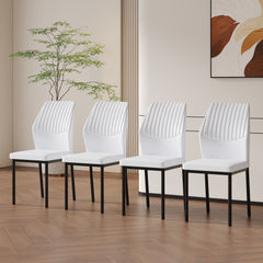 Luxury Simple Chair With Metal Leg