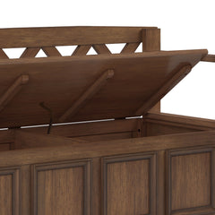 Amherst - Entryway Storage Bench - Rustic Natural Aged Brown