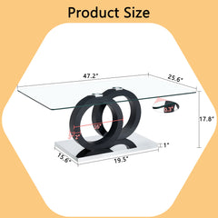 Minimalist Coffee Table - Black