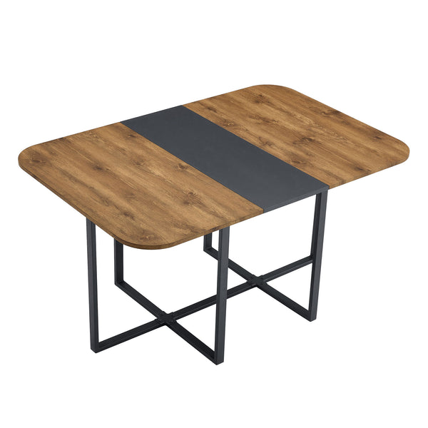 2 Tone Dining Table For Modern Minimalist And Industrial Styles