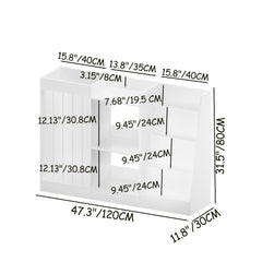 Bookshelf And Toy Storage, 3 Tier Montessori Bookcase With Stuffed Animal Organizer - White