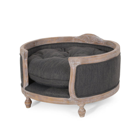 Upholstered Pet Bed, Fabric Dog Bed