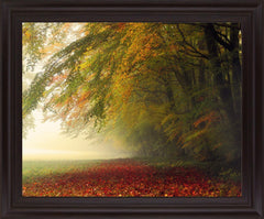 Amber Mist Retreat - 28" x 34" Framed Wall Art
