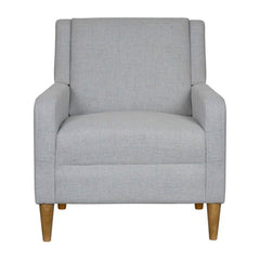 Upholstered Accent Armchair - Light Gray